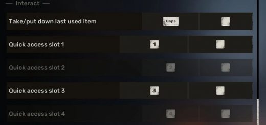 Tappable Quick Slots