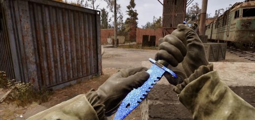 Blue Bandana Knife
