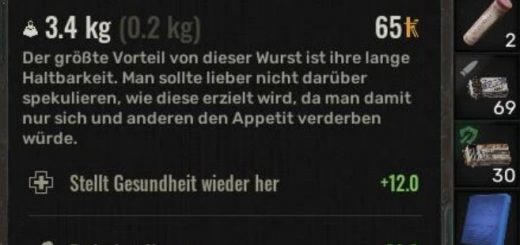 Show stats for Artifacts and Consumables v1.8.1.1